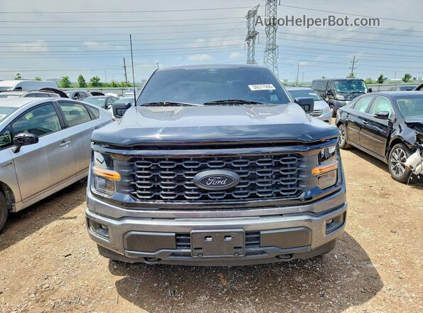 1FTFW2L53RKE37455 2024 FORD F150 Black Front view