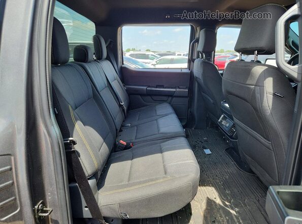 1FTFW2L53RKE37455 2024 FORD F150 Black Rear seats view