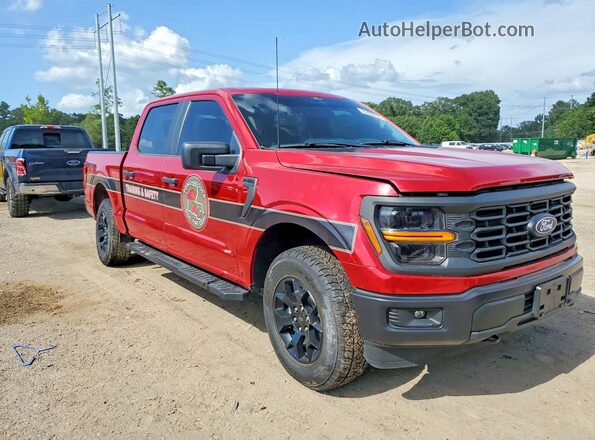 1FTFW2L57RFA12930 2024 FORD F150 Red წინა მარჯვენა