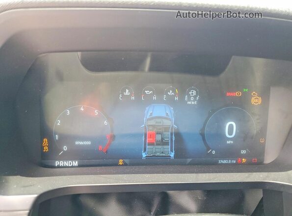 1FTFW2L57RKD23636 2024 FORD F150 Серый Вид щитка приборов