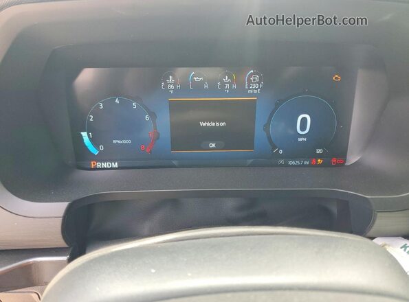 1FTFW2L57SFA06194 2025 FORD 150 Black Instrument cluster view