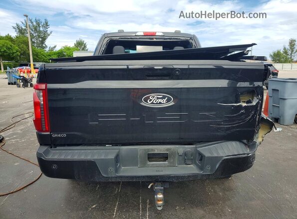 1FTFW3L52RKD07964 2024 FORD F150 Black Widok z tyłu