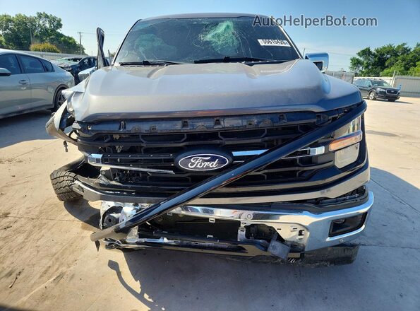 1FTFW3L52RKF42669 2024 FORD F150 Gray Widok z przodu