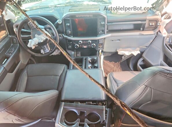 1FTFW3L52RKF42669 2024 FORD F150 Gray Widok deski rozdzielczej