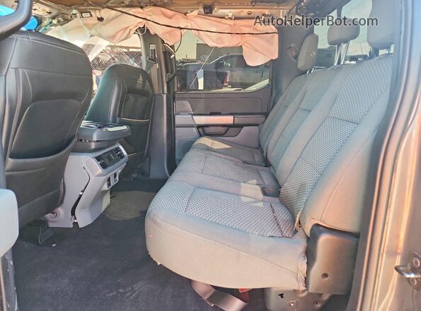 1FTFW3L52RKF42669 2024 FORD F150 Gray Widok tylnych siedzeń