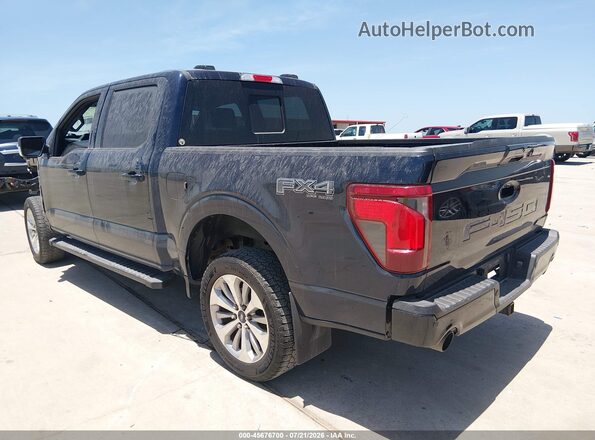1FTFW3L53RFC03170 2024 FORD F150 Dark Blue Trasero izquierdo
