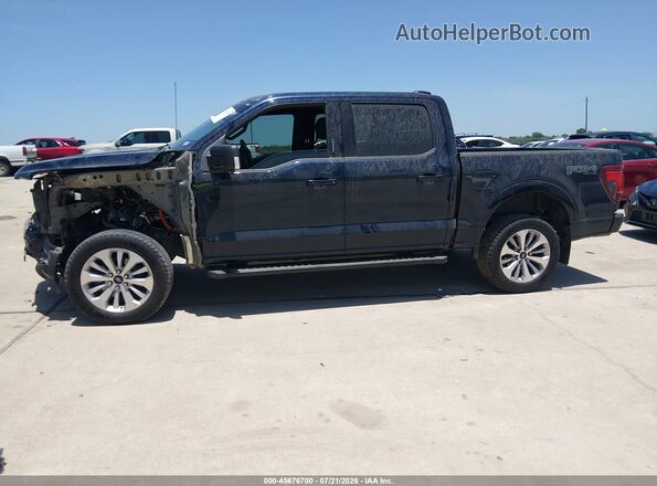 1FTFW3L53RFC03170 2024 FORD F150 Dark Blue Vista interior de 360 grados