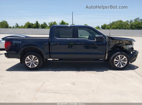 1FTFW3L53RFC03170 2024 FORD F150 Dark Blue Vista interior trasera