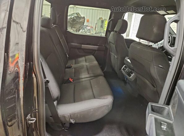 1FTFW3L55SKE62076 2025 FORD F150 Black Rear seats view