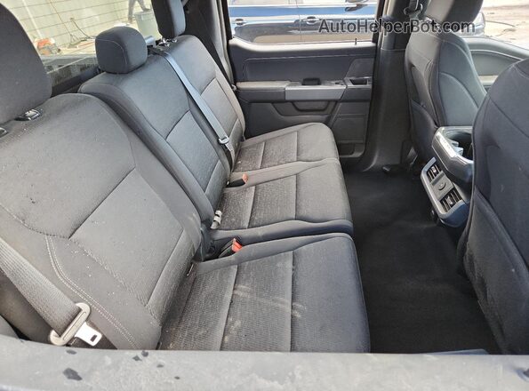 1FTFW3L58SKE67160 2025 FORD F150 Blue Rear seats view