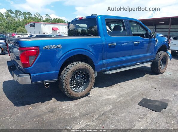 1FTFW3L83RKD95000 2024 FORD F150 Синий Задняя правая четверть