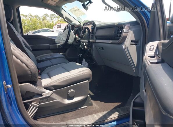 1FTFW3L83RKD95000 2024 FORD F150 Синий Вид салона спереди