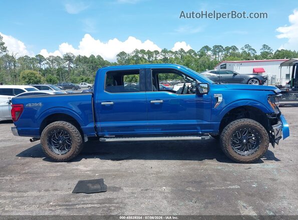 1FTFW3L83RKD95000 2024 FORD F150 Синий Вид задней части салона
