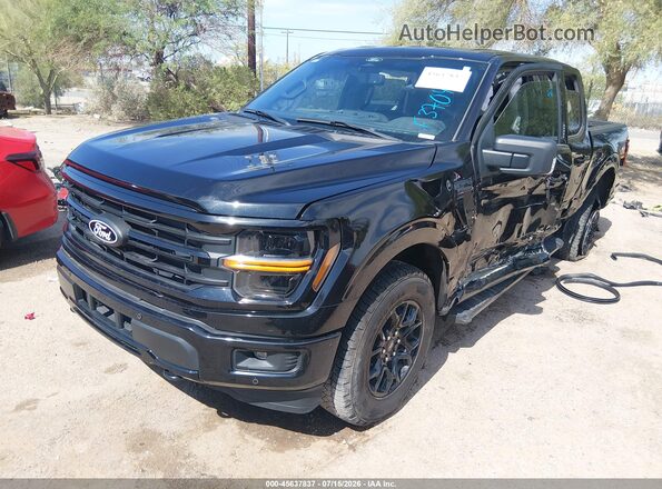 1FTFW3L84RKF37046 2024 FORD F150 Black Vista tres cuartos delantera izquierda