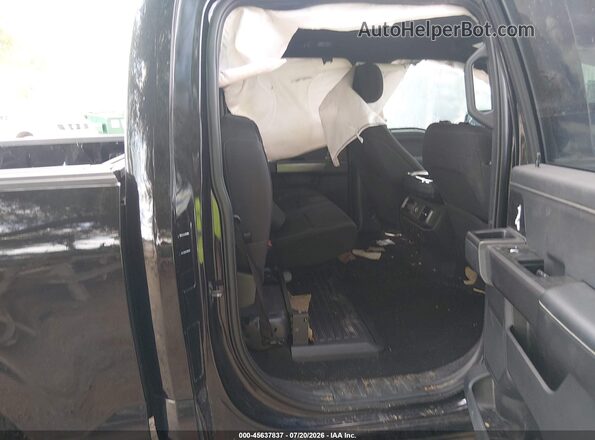 1FTFW3L84RKF37046 2024 FORD F150 Black Vista de la etiqueta del VIN