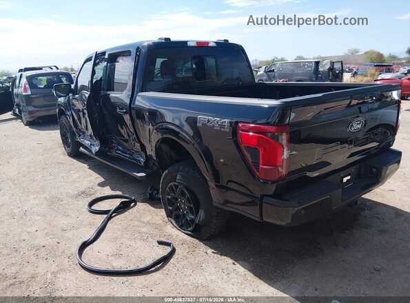 1FTFW3L84RKF37046 2024 FORD F150 Black Trasero izquierdo