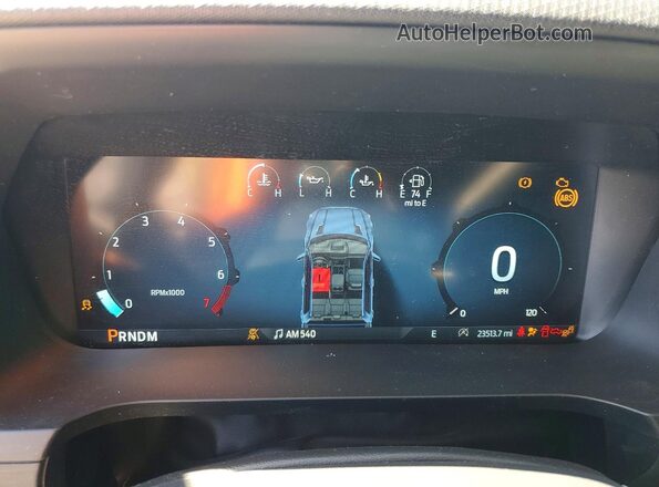 1FTFW3L85RKF79502 2024 FORD F150 Black Widok zestawu wskaźników