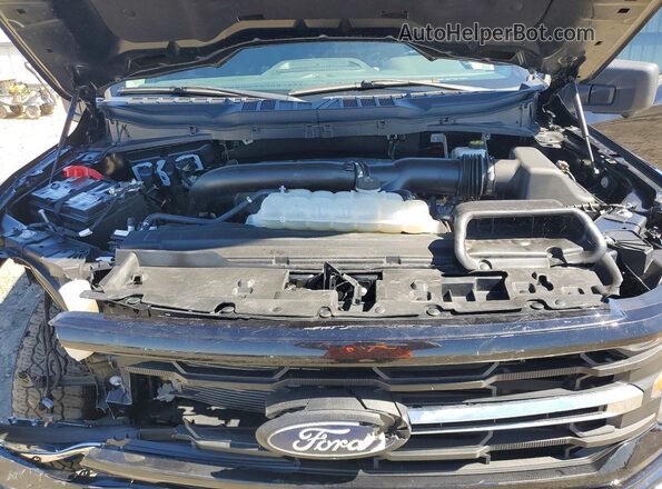 1FTFW3L85RKF79502 2024 FORD F150 Black Widok wnętrza z tyłu