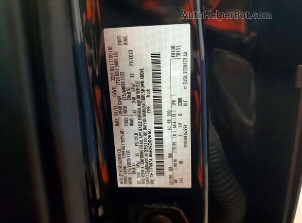 1FTFW3L86RKD02650 2024 FORD F150 Gray Widok komory silnika