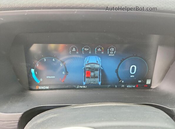 1FTFW3L89RFA27820 2024 FORD F150 Black Widok zestawu wskaźników