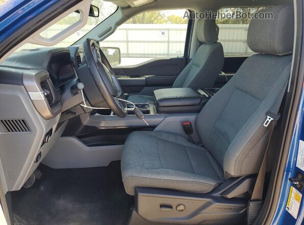 1FTFW3LD0RFA73405 2024 FORD F150 Синий Вид салона спереди