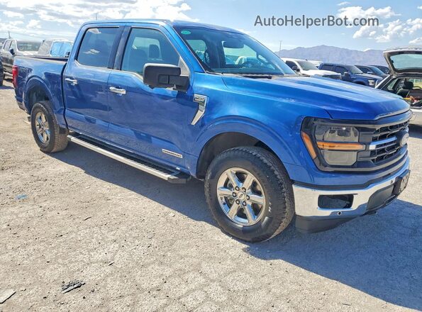 1FTFW3LD0RFA73405 2024 FORD F150 Синий Передняя правая четверть
