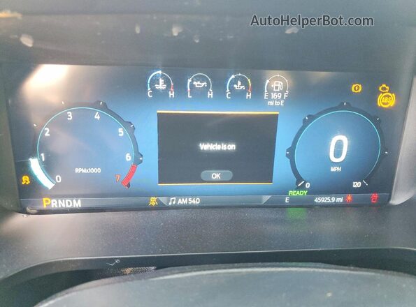 1FTFW3LD0RFA73405 2024 FORD F150 Синий Вид щитка приборов