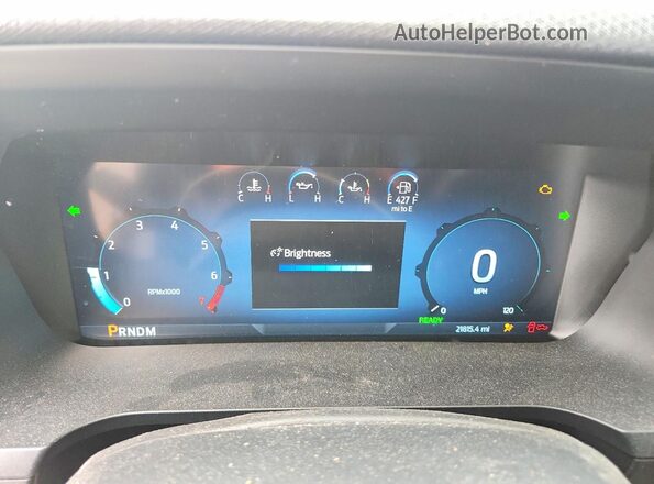 1FTFW3LD0RFB88750 2024 FORD F150 Silver ხელსაწყოთა პანელის ხედი