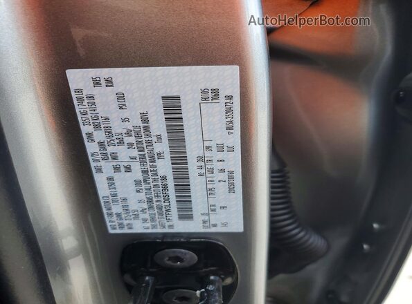 1FTFW3LD0SFB66186 2025 FORD F150 Silver Вид підкапотного простору