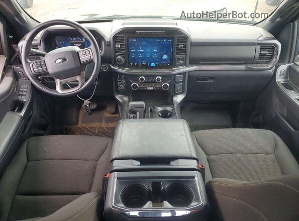 1FTFW3LD1RFB88451 2024 FORD F150 Black Widok deski rozdzielczej