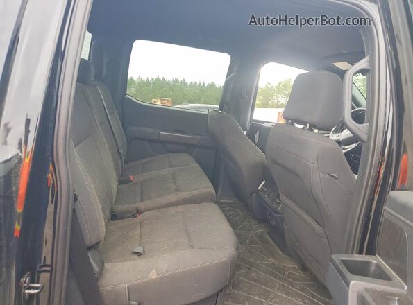 1FTFW3LD1RFB88451 2024 FORD F150 Black Widok tylnych siedzeń