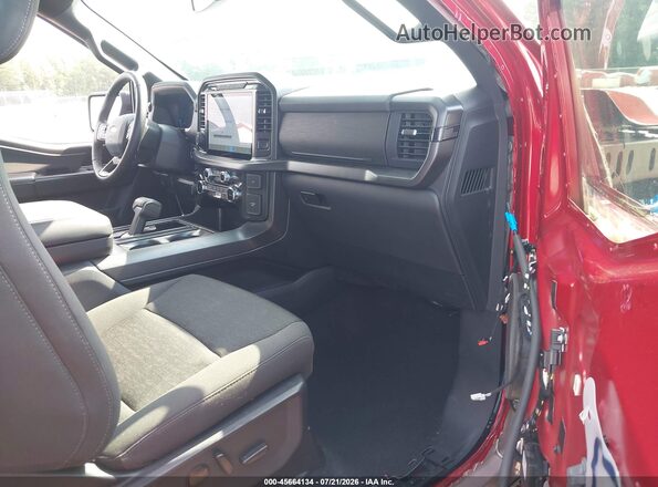 1FTFW3LD2RFB69424 2024 FORD F150 Maroon Widok wnętrza z przodu