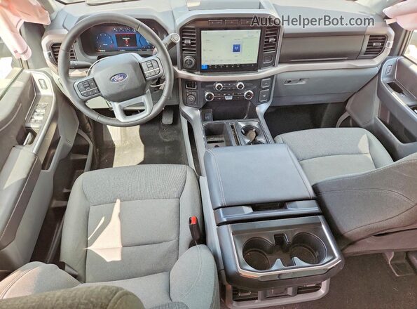 1FTFW3LD2RFC09856 2024 FORD F150 Black Dashboard view