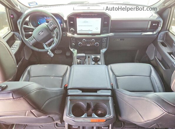 1FTFW3LD3RFA16972 2024 FORD F150 Gray Dashboard view