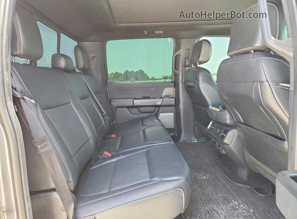 1FTFW3LD3RFA16972 2024 FORD F150 Gray Rear seats view