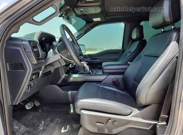 1FTFW3LD3RFA16972 2024 FORD F150 Gray Front interior view