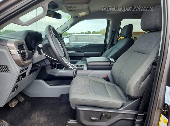 1FTFW3LD3RFB75989 2024 FORD F150 Gray წინა სალონის ხედი