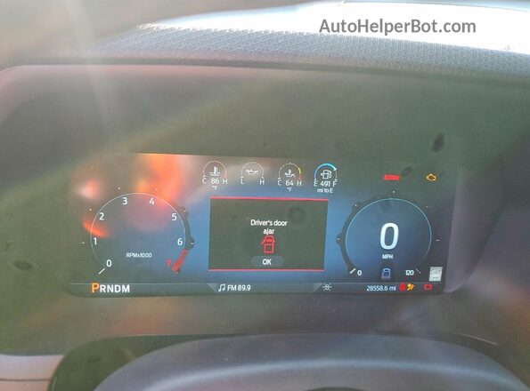 1FTFW3LD3SFA75476 2025 FORD F150 White Instrument cluster view