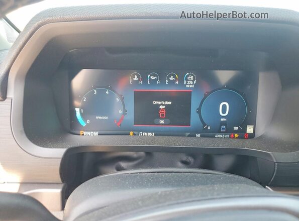 1FTFW3LD8SFC61689 2025 FORD F150 Silver Вид щитка приладів