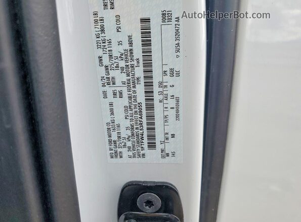 1FTFW4L53RFA69055 2024 FORD F150 White Widok komory silnika