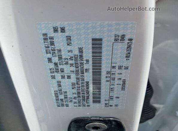 1FTFW4L54SFA69040 2025 FORD F150 White Widok komory silnika