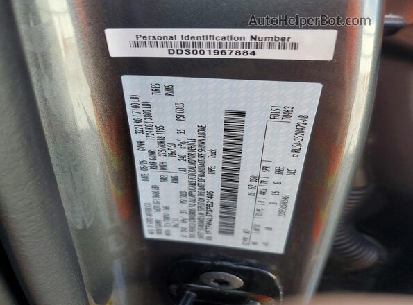 1FTFW4L57SFB21406 2025 FORD F150 Charcoal VIN կոդի պիտակի տեսք