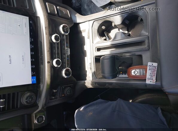 1FTFW4L88RFB53379 2024 FORD F150 Gray Dashboard view