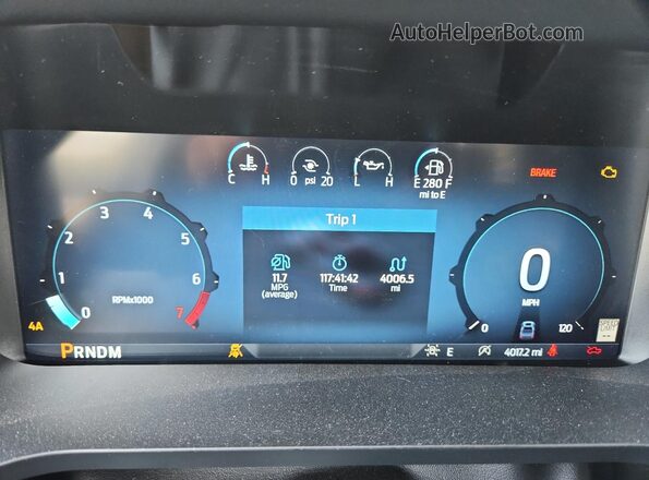 1FTFW4L89RFB91123 2024 FORD F150 White Вид щитка приладів
