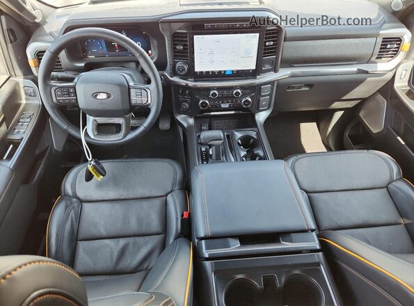 1FTFW4L89RFB91123 2024 FORD F150 White Вид панелі приладів
