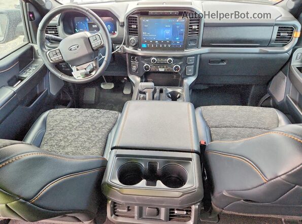 1FTFW4L89RFC16876 2024 FORD F150 Gray წინა პანელის ხედი