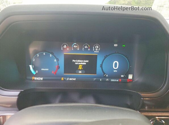 1FTFW5L58TKD04585 2026 FORD F150 Gray Instrument cluster view