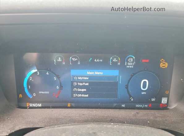 1FTFW5L89RFC04653 2024 FORD F150 White Instrument cluster view