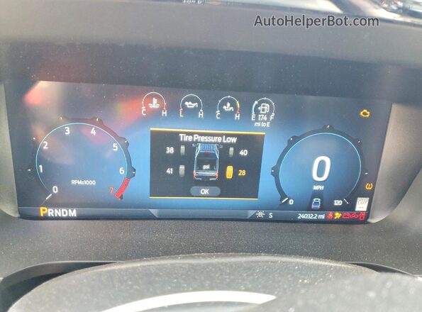 1FTFW5LD1SFB30325 2025 FORD F150 Blue Вид щитка приладів