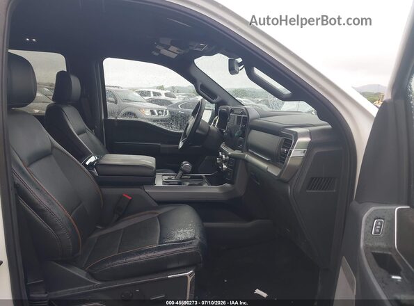 1FTFW5LD6RFC07197 2024 FORD F150 White Вид салону спереду